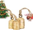 Vintage Rustic Cow Bell Christmas Bell Set