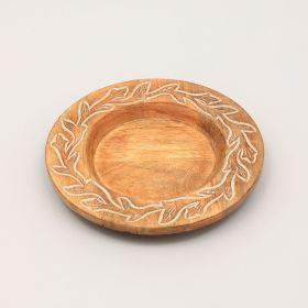 Handcrafted 13" Wood Charger Plate| Wooden Dinning Placemat|Artisan Wood Tableware