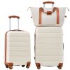 Hardshell Luggage Sets 2Pcs + Bag Spinner Suitcase with TSA Lock Lightweight 20" + 24"