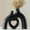 Hug Snuggle Hollow Donut Ceramic Vases