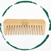 Handcrafted Bamboo Comb - All Natural Wooden Hair & Beard Detangler Styling Accessory for Men and Women, Promotes Healthy Hair Growth & Scalp Health
