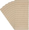 Premium Kitchen Towels (20'x 28', 6 Pack) | Large Cotton Dish Towels 400 GSM | Highly Absorbent Terry Kitchen Linen Set with Hanging Loop | Tan Solid