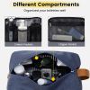 Toiletry Bag for Men - Water Resistant Travel Bag for Toiletries, Lightweight Hygiene Bag for Bathroom, Travel Essentials, Gifts - Blue