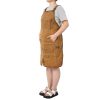 Long Heavy Duty Waxed Canvas Tool Apron, Carpenter Aprons, Woodworking Aprons, Carpenters Water-Resistant 18 Oz