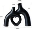 Hug Snuggle Hollow Donut Ceramic Vases