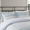 King/Cal King 5 Piece Seersucker Comforter Set with Throw Pillows