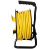 4x Grounded Outlets 100FT Length Cable Heavy Duty Retractable Extension Cord Reel,12AWG,12A, with 4pcs Outlets and Dust Cover
