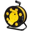 4x Grounded Outlets 100FT Length Cable Heavy Duty Retractable Extension Cord Reel,12AWG,12A, with 4pcs Outlets and Dust Cover