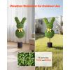 Artificial Topiary Bunny-Shape Boxwood Ball, 2 Set 36 inch Faux Boxwood Plant Balls, Fake Silk Tree Look Real