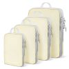 4-Piece Layered Clothing Storage Bags, Thickened Waterproof Compression Organizer Pouches for Travel, Luggage Garment Sorting Bags