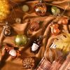 Fall Tree Decorations Ornaments for Home Indoor, 40ct Shatterproof Fall Ornaments for Small Tree