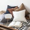 Linen Throw pillow; 18x18 inch Linen Accent Pillow