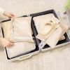 4-Piece Layered Clothing Storage Bags, Thickened Waterproof Compression Organizer Pouches for Travel, Luggage Garment Sorting Bags