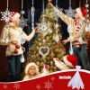 Crystal Ornaments Christmas Tree Decorations - 21pcs Christmas Tree Ornaments Sparkling Dazzling Festival Party Decoration Crystal Snowflake Design Ha