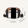 Secure Travel Crossbody Bag – Anti-Theft Zipper Closure & Golden Hardware (8.26x6.29 Inch)