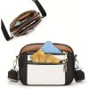 Secure Travel Crossbody Bag – Anti-Theft Zipper Closure & Golden Hardware (8.26x6.29 Inch)
