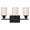 Bathroom Light Fixtures Brushed Brass 6-Light Bathroom Vanity Light, Modern Bathroom Lights Over Mirror with Milky White Glass Shade
