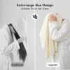 Blue Microfiber Hair Towels - Extra Large Hair Towel Wrap for Women, 24x42 inch Hair Towels with Elastic Strap, Super Soft Hair Drying Towels for Long