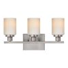 Bathroom Light Fixtures Brushed Brass 6-Light Bathroom Vanity Light, Modern Bathroom Lights Over Mirror with Milky White Glass Shade